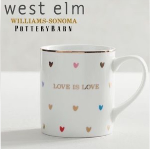 Set Of 4 Brand New W/ Original Tags ‘Love is Love’ Mugs Human Rights Campaign - Picture 1 of 16